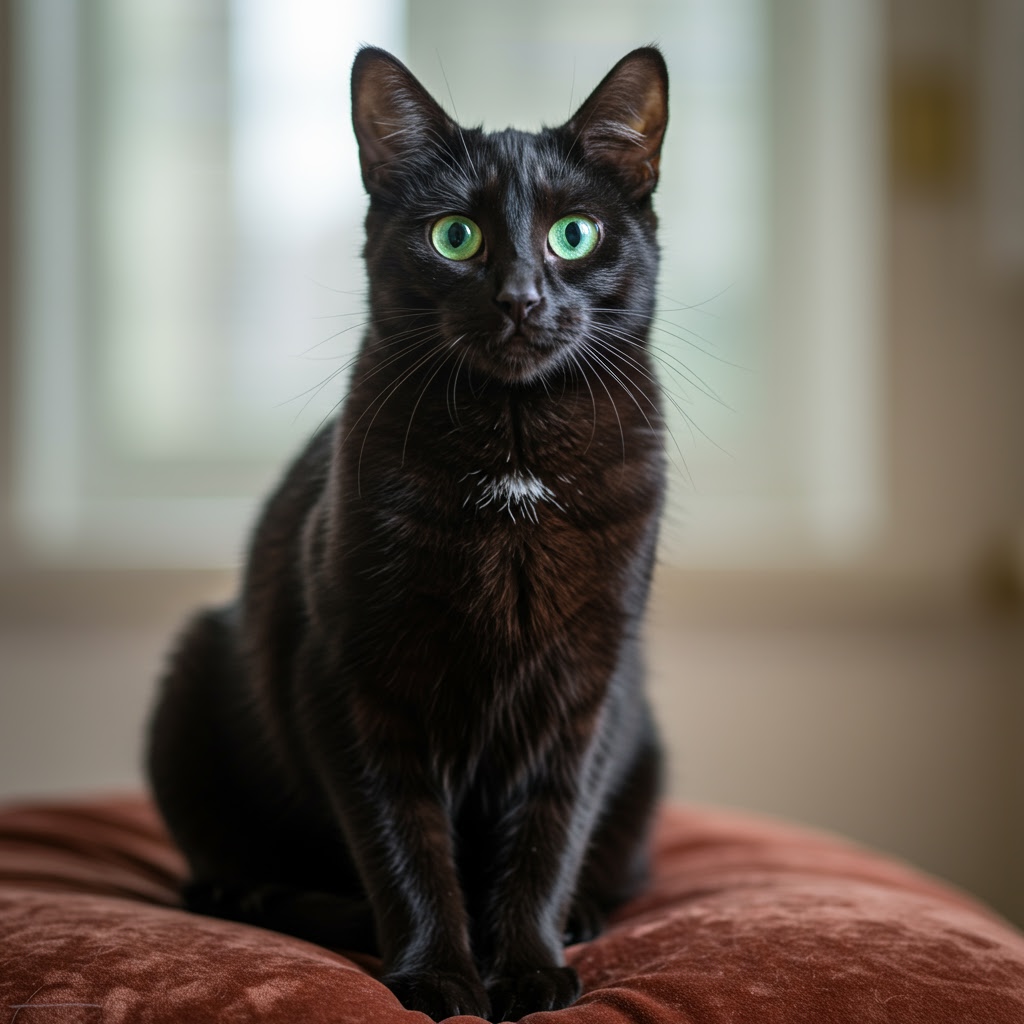 Portrait of Luna the cat